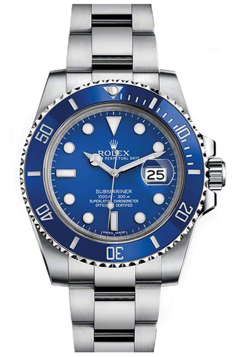 rolex white gold sapphire submariner|Rolex Submariner white gold price.